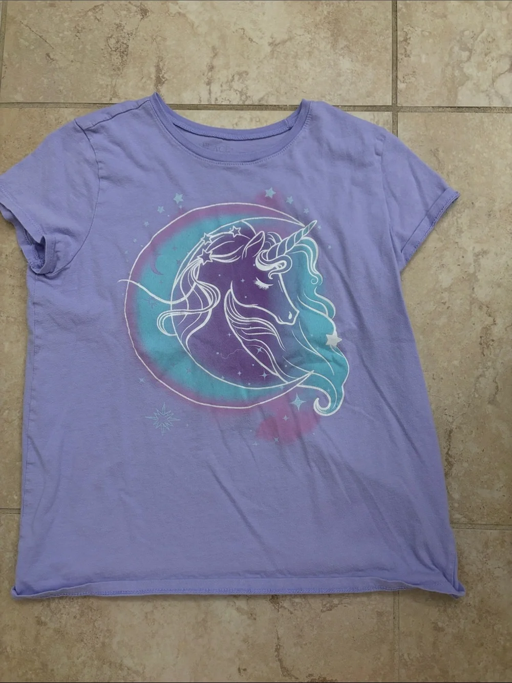 4/$12 Children’s Place Girls' Lavender Unicorn Graphic Tee